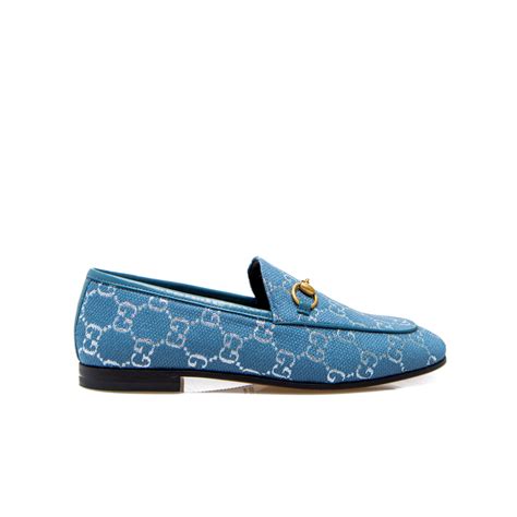 gucci moccasins blue